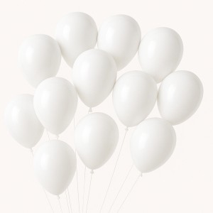 GLOBOLANDIA GLOBOS COLOR 12" BLANCO x 25u